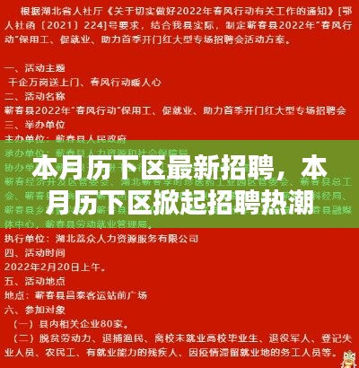 歷下區(qū)掀起招聘熱潮，背景、事件與影響分析