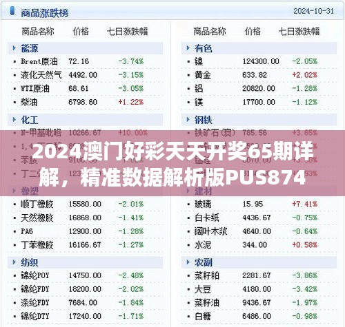 2024澳門好彩天天開獎(jiǎng)65期詳解，精準(zhǔn)數(shù)據(jù)解析版PUS874.06