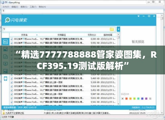 “精選7777788888管家婆圖集，RCF395.19測試版解析”