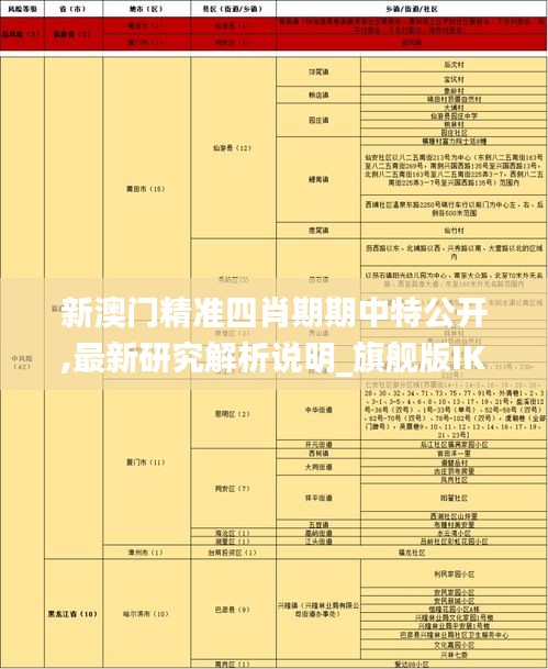 新澳門精準(zhǔn)四肖期期中特公開(kāi),最新研究解析說(shuō)明_旗艦版IKX876.18