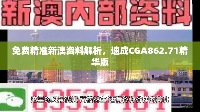 免費(fèi)精準(zhǔn)新澳資料解析，速成CGA862.71精華版