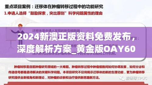 2024新澳正版資料免費發(fā)布，深度解析方案_黃金版OAY602.34