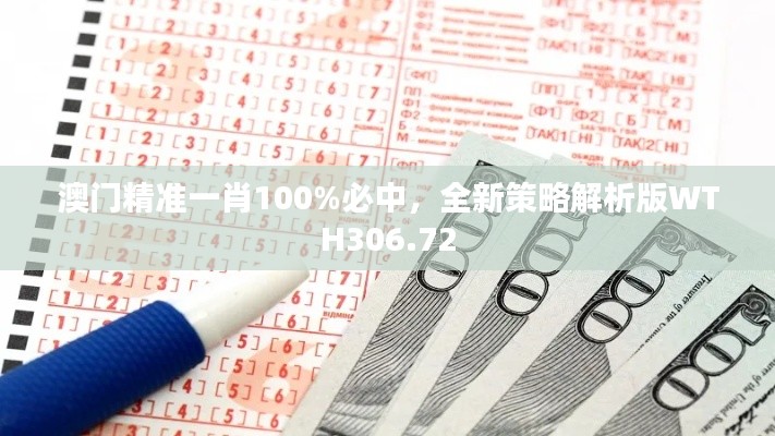 澳門精準(zhǔn)一肖100%必中，全新策略解析版WTH306.72