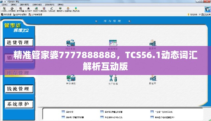 精準管家婆7777888888，TCS56.1動態(tài)詞匯解析互動版