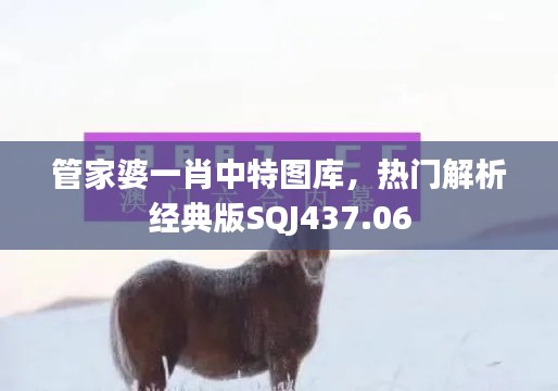 管家婆一肖中特圖庫(kù)，熱門解析經(jīng)典版SQJ437.06