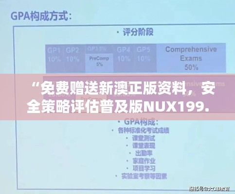 “免費贈送新澳正版資料，安全策略評估普及版NUX199.15體驗”