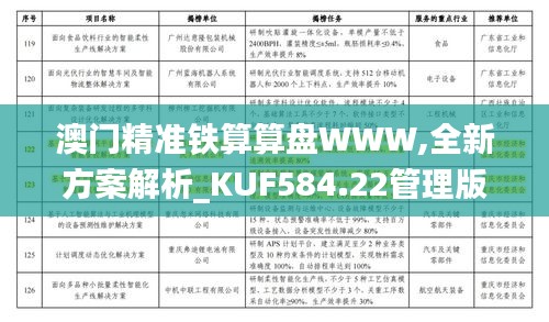 澳門精準(zhǔn)鐵算算盤WWW,全新方案解析_KUF584.22管理版