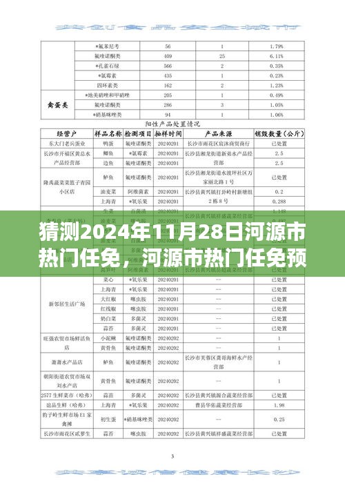 河源市熱門任免預(yù)測報(bào)告，揭秘2024年11月28日的人才動(dòng)向深度分析