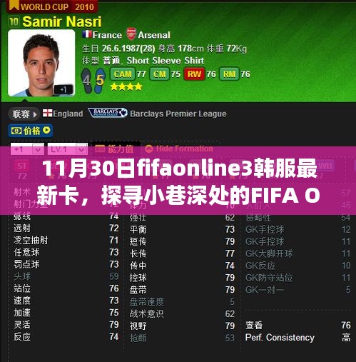 FIFA Online 3韓服最新卡牌揭秘，小巷深處獨(dú)特小店的探索之旅