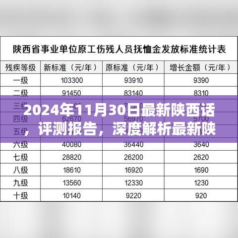 深度評測報告，最新陜西話特性與使用體驗(yàn)——2024年11月30日版