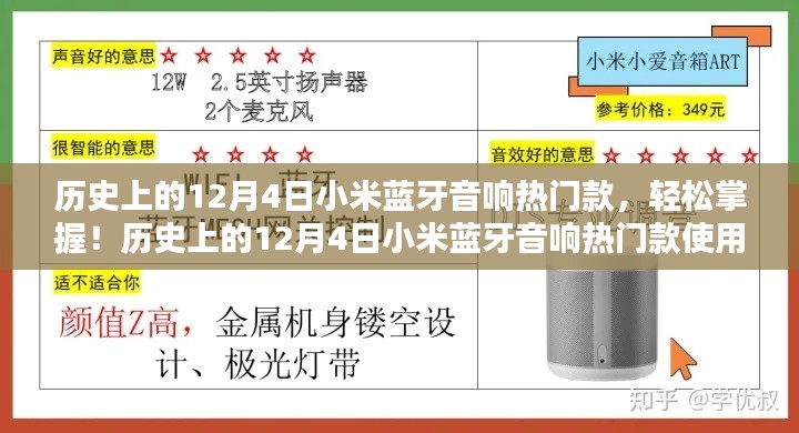 歷史上的12月4日小米藍(lán)牙音響熱門款，輕松掌握與使用指南