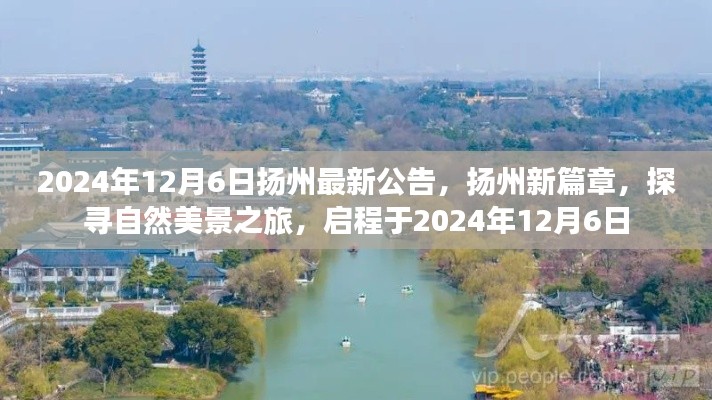 揚州新篇章啟程，探尋自然美景之旅的最新公告（2024年12月6日）