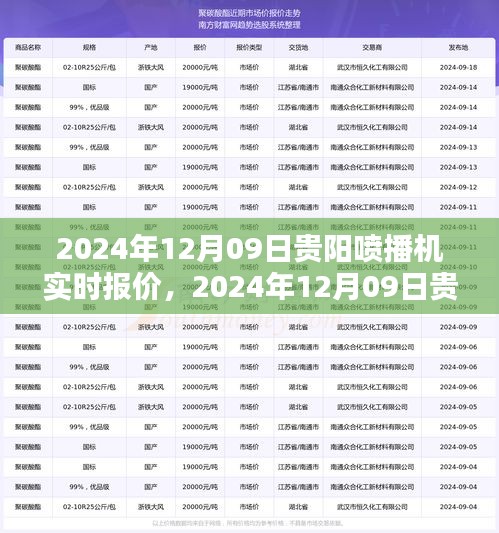 2024年12月09日貴陽(yáng)噴播機(jī)實(shí)時(shí)報(bào)價(jià)及選購(gòu)指南，深度解析與報(bào)價(jià)大全