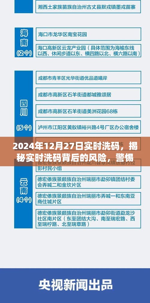 揭秘實(shí)時(shí)洗碼背后的風(fēng)險(xiǎn)，警惕違法犯罪行為（實(shí)時(shí)洗碼資訊，日期，2024年12月27日）