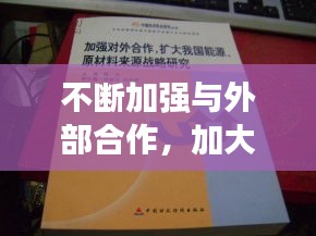 不斷加強與外部合作，加大對外合作 