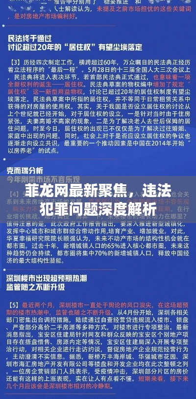 菲龍網(wǎng)最新聚焦，違法犯罪問題深度解析