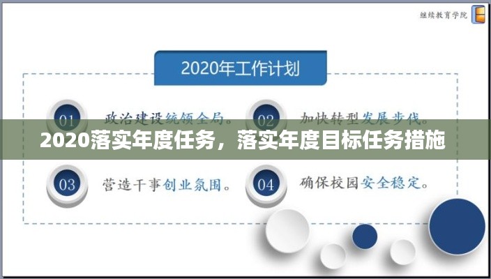 2020落實(shí)年度任務(wù)，落實(shí)年度目標(biāo)任務(wù)措施 