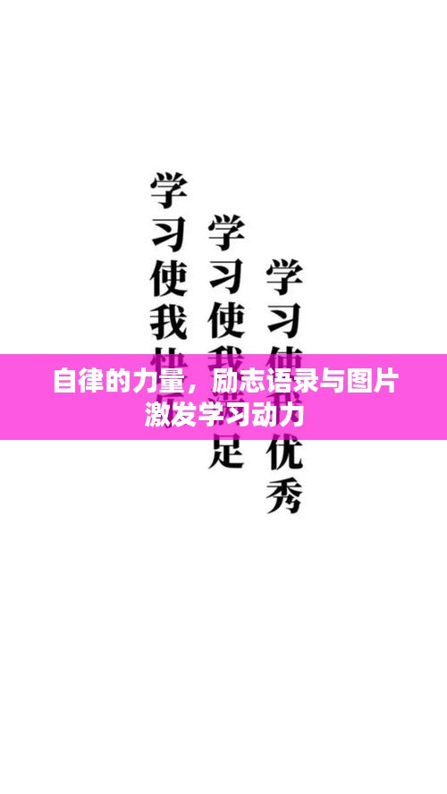 自律的力量，勵(lì)志語錄與圖片激發(fā)學(xué)習(xí)動(dòng)力