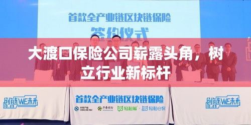 大渡口保險(xiǎn)公司嶄露頭角，樹立行業(yè)新標(biāo)桿
